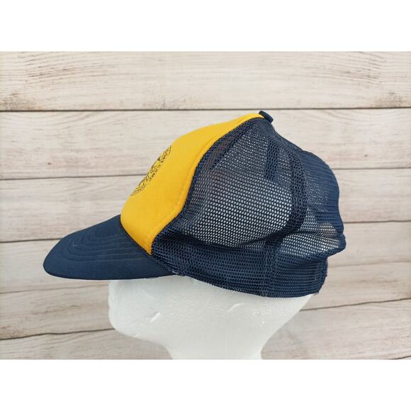 Vintage Cubs On the Go-Day Camp WD Boyce Council Baseball Hat Yellow Blue - Picture 4 of 5